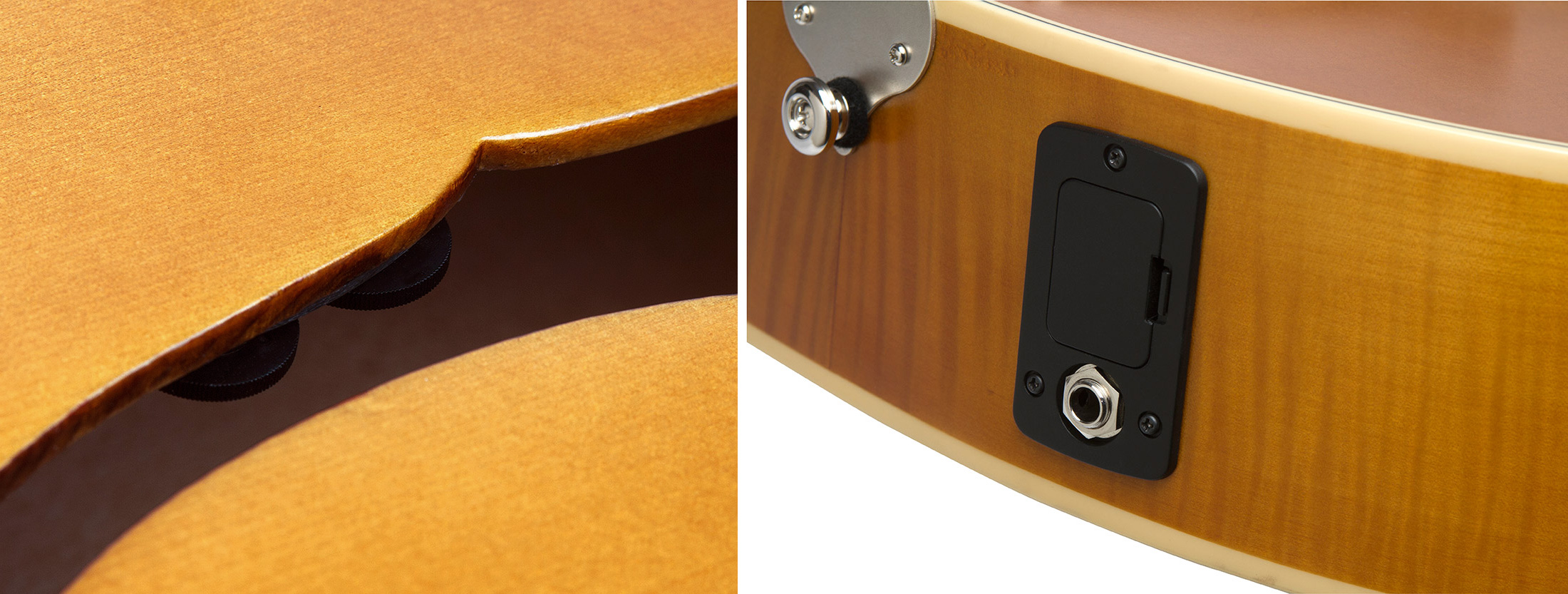Epiphone De Luxe Classic Masterbilt Century Archtop Epicea Erable 2016 - Vintage Natural - Elektro-akoestische gitaar - Variation 4