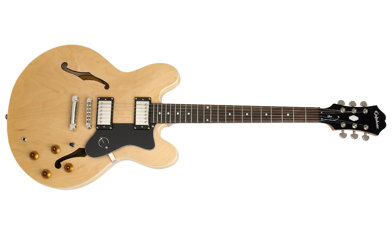 Epiphone Dot Ch - Natural - Semi hollow elektriche gitaar - Variation 1