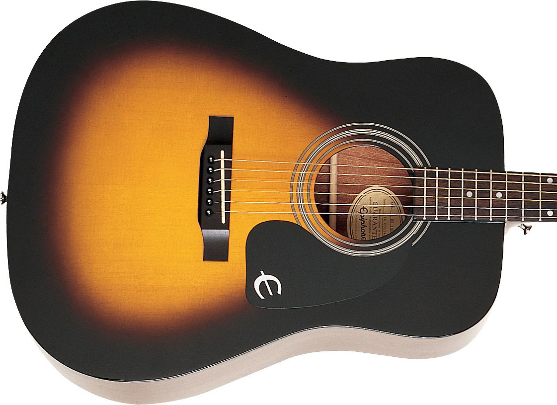 Epiphone Songmaker Dr-100 Dreadnought Epicea Acajou Pf - Vintage Sunburst - Westerngitaar & electro - Variation 2