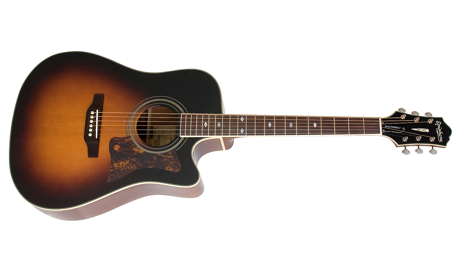 Epiphone Dr-500mce Masterbilt Ch - Vintage Sunburst - Westerngitaar & electro - Variation 1