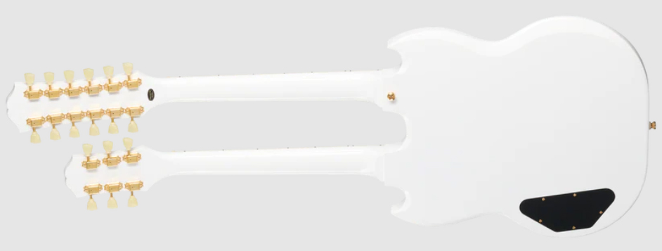 Epiphone Eds1275 Doubleneck Ibg 6/12c 2h Ht Lau - Alpine White - Dubbelhals gitaar - Variation 1