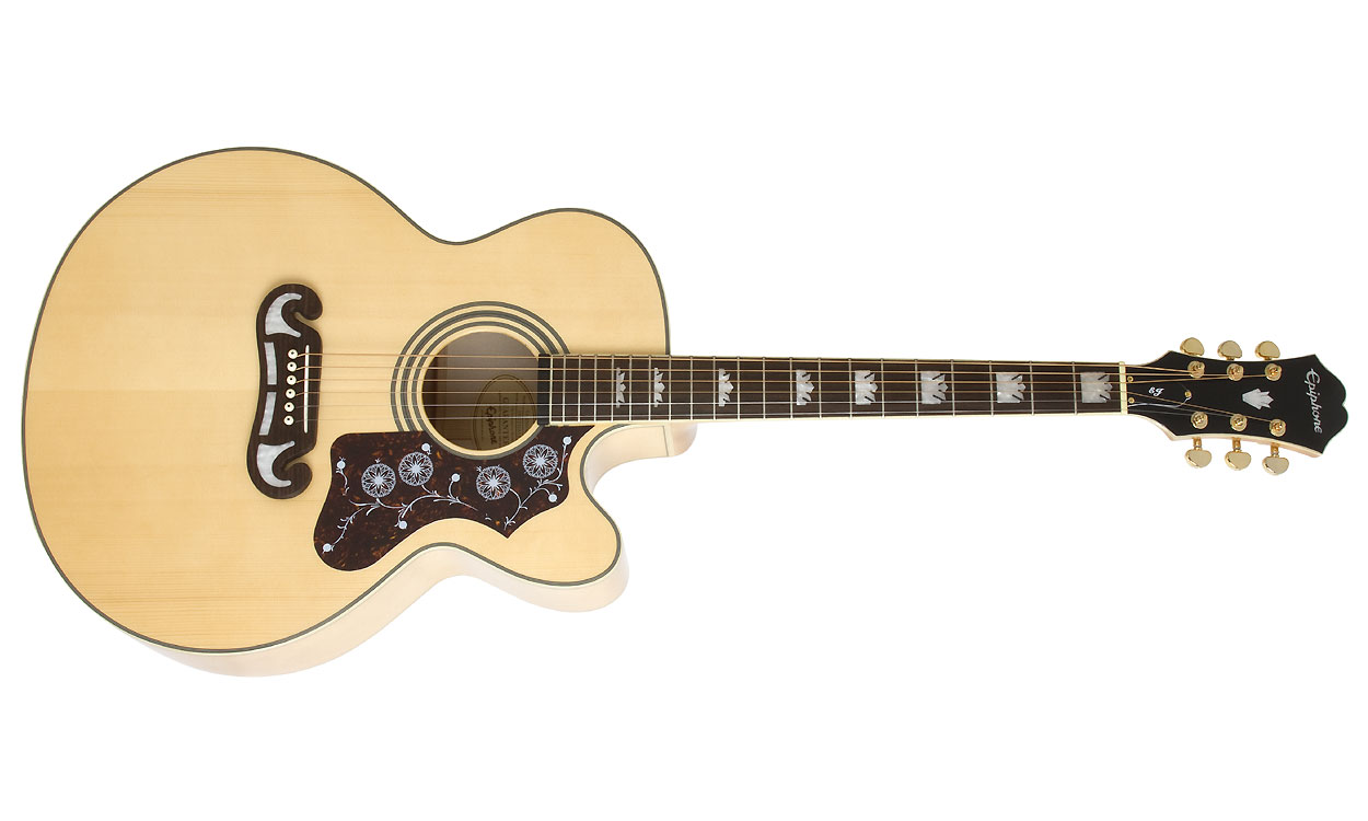 Epiphone Ej-200sce Jumbo Cw Gh - Natural - Westerngitaar & electro - Variation 1