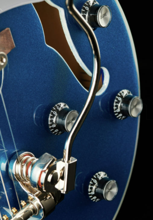 Epiphone Emperor Swingster Archtop 2h Trem Lau - Delta Blue Metallic - Hollow bodytock elektrische gitaar - Variation 3