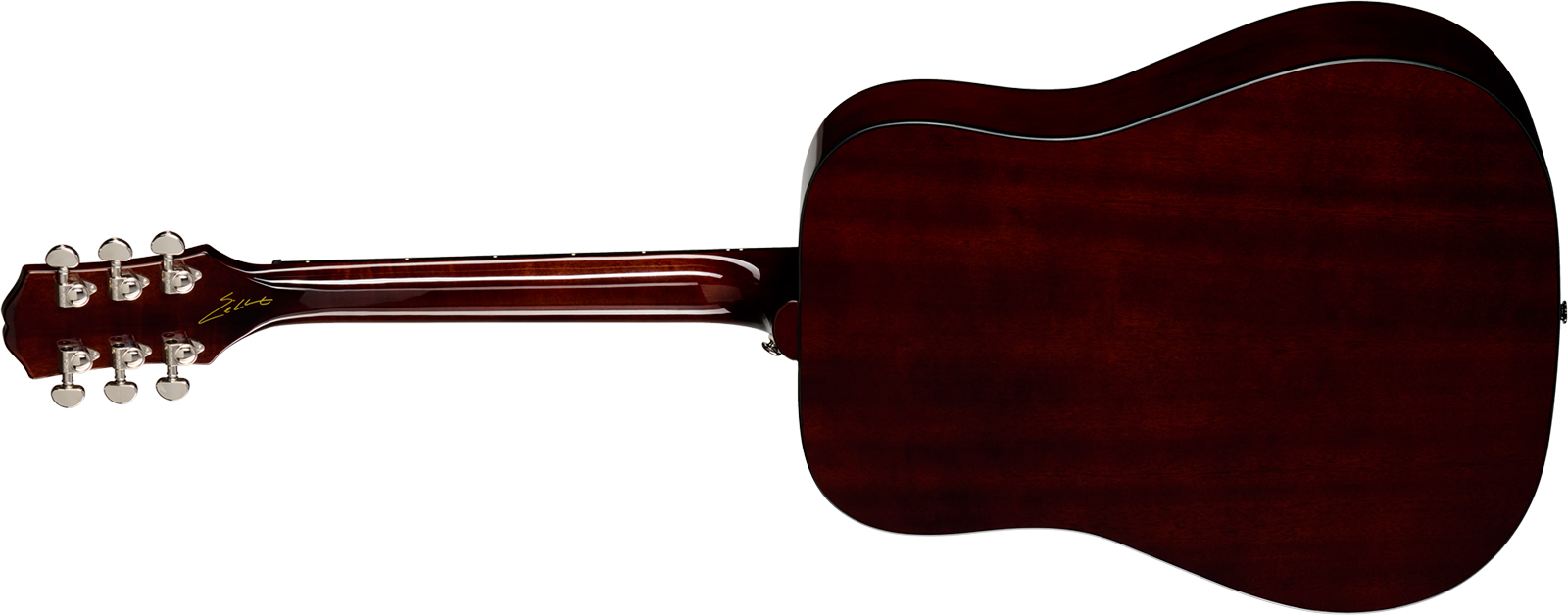 Epiphone Eric Church Hummingbird Dark Signature Dreadnought Shsc Epicea Acajou Rw - Cobra Burst - Folk gitaar - Variation 1