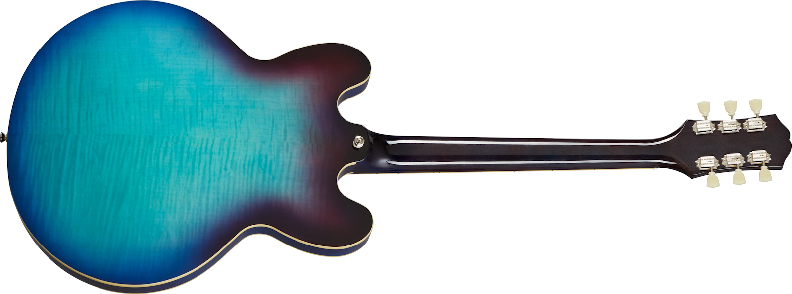 Epiphone Es-335 Figured Inspired By Gibson Original 2h Ht Rw - Blueberry Burst - Semi hollow elektriche gitaar - Variation 1