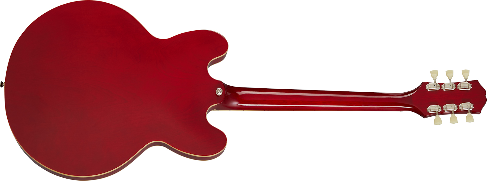 Epiphone Es-335 Lh Inspired By Gibson Original Gaucher 2h Ht Rw - Cherry - Linkshandige elektrische gitaar - Variation 1