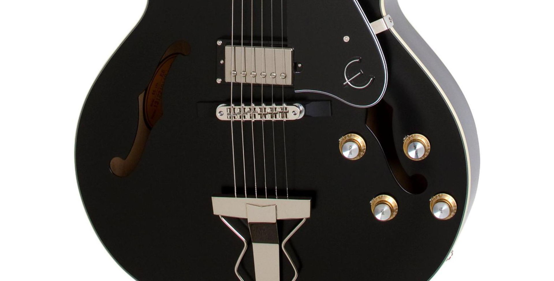 Epiphone Es175 Premium Outfit Ltd Run Ch - Ebony - Semi hollow elektriche gitaar - Variation 2