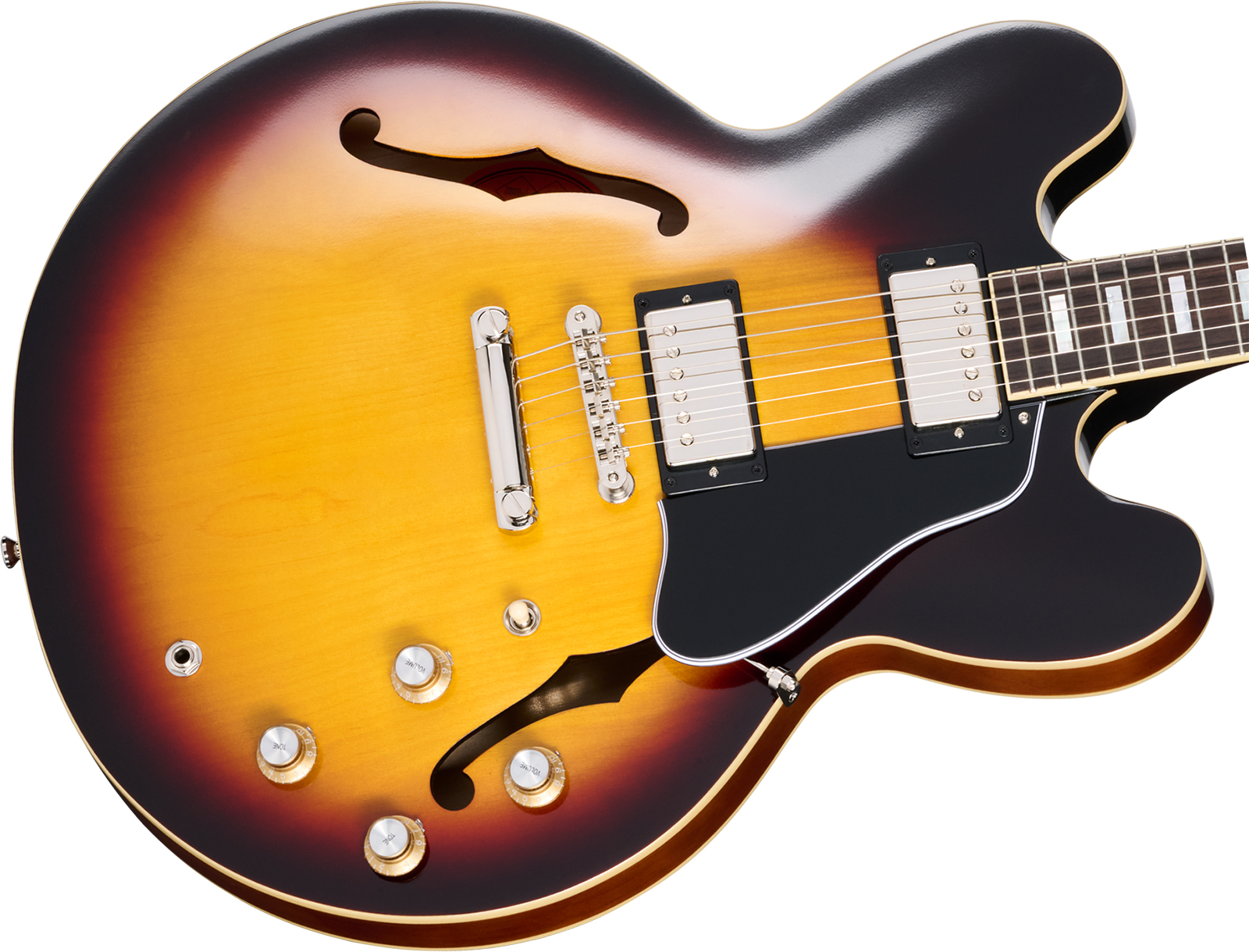 Epiphone Es335 1962 Reissue Ins.by.g.c 2h Gibson Ht Rw - Vintage Burst - Semi hollow elektriche gitaar - Variation 2