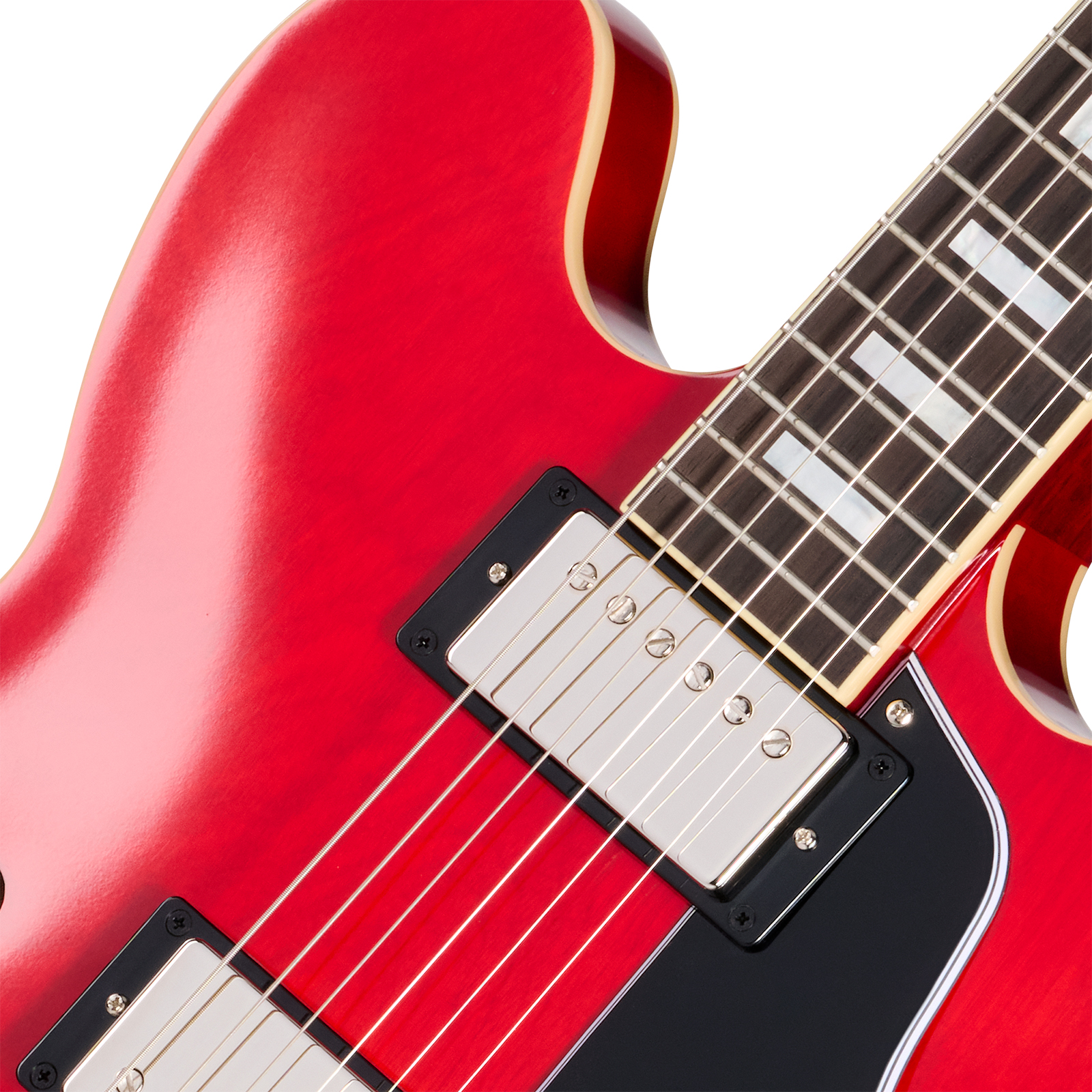 Epiphone Es335 1962 Reissue Lh Ibgc Gaucher 2h Gibson Ht Rw - Sixties Cherry - Semi hollow elektriche gitaar - Variation 2