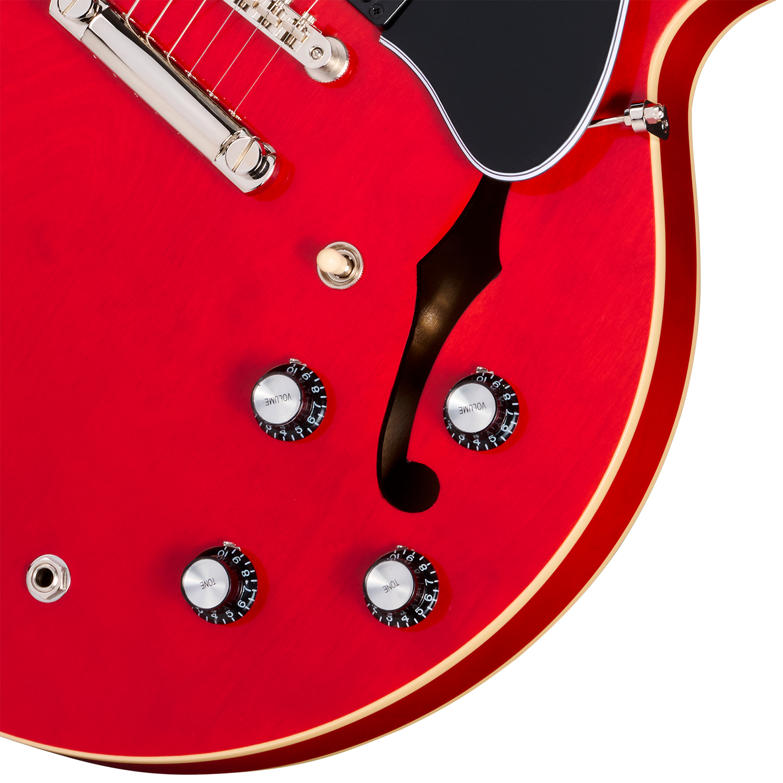 Epiphone Es335 1962 Reissue Lh Ibgc Gaucher 2h Gibson Ht Rw - Sixties Cherry - Semi hollow elektriche gitaar - Variation 3
