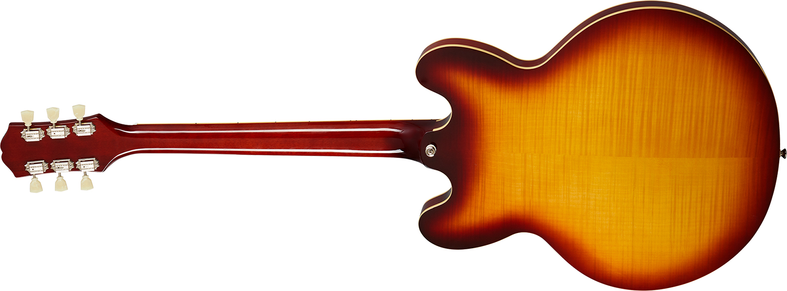 Epiphone Es335 Figured Ibg Original 2h Ht Rw - Raspberry Tea Burst - Semi hollow elektriche gitaar - Variation 1