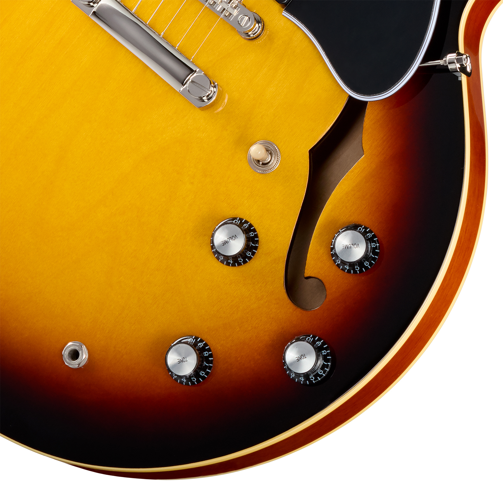 Epiphone Es335 Ibg Original 2h Ht Rw - Vintage Sunburst - Semi hollow elektriche gitaar - Variation 3