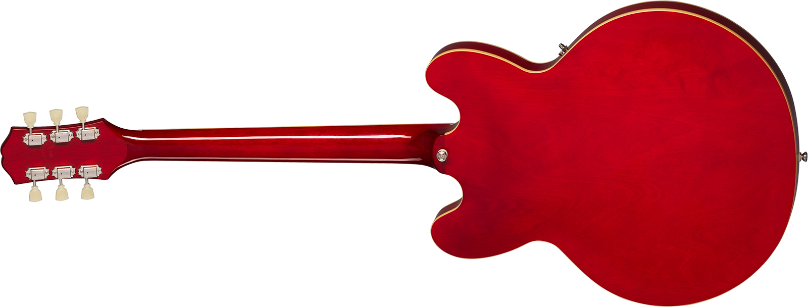 Epiphone Es335 Lh Ibg Original Gaucher 2h Ht Rw - Cherry - Linkshandige elektrische gitaar - Variation 1
