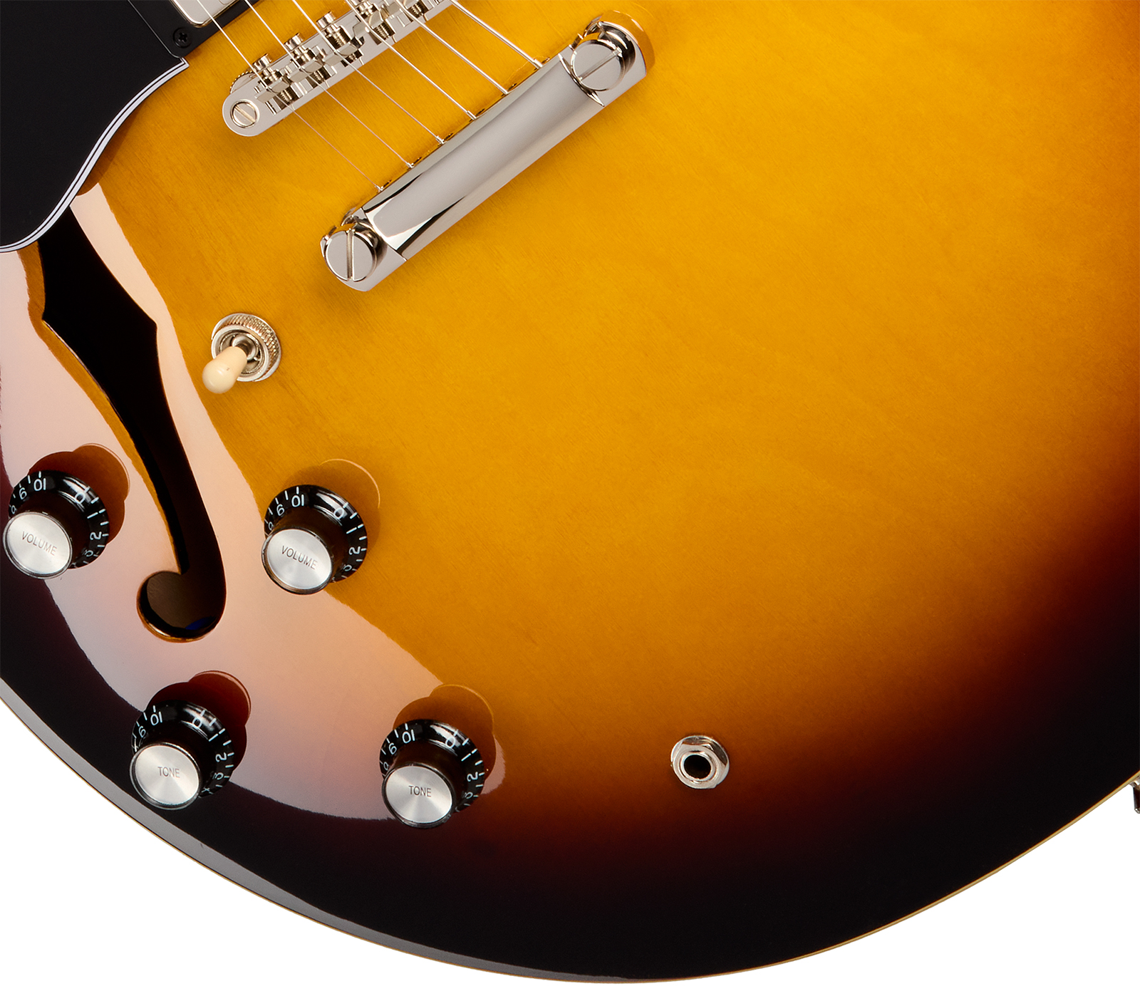 Epiphone Es335 Lh Ibg Original Gaucher 2h Ht Rw - Vintage Sunburst - Linkshandige elektrische gitaar - Variation 3