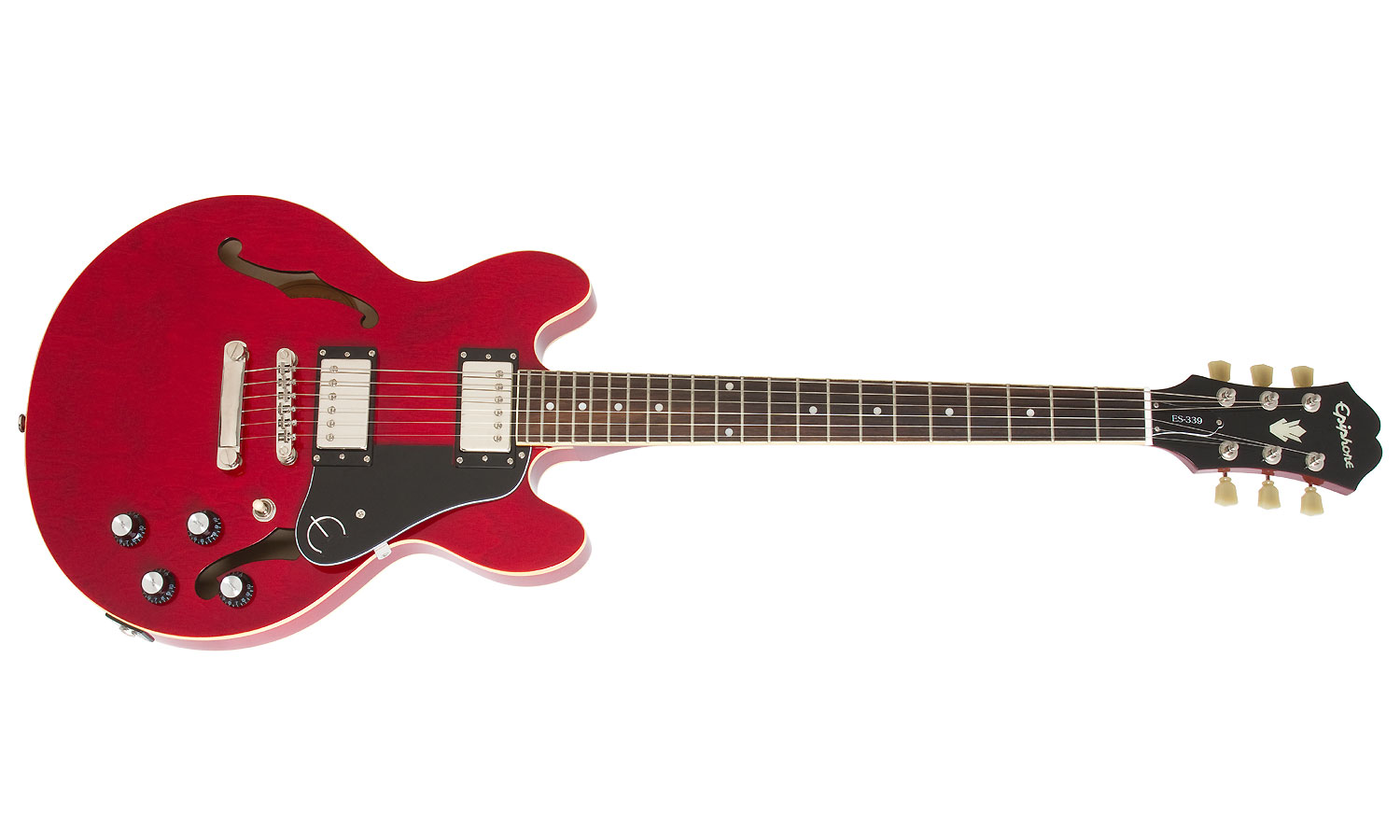 Epiphone Es-339 Pro Ch - Cherry - Semi hollow elektriche gitaar - Variation 1