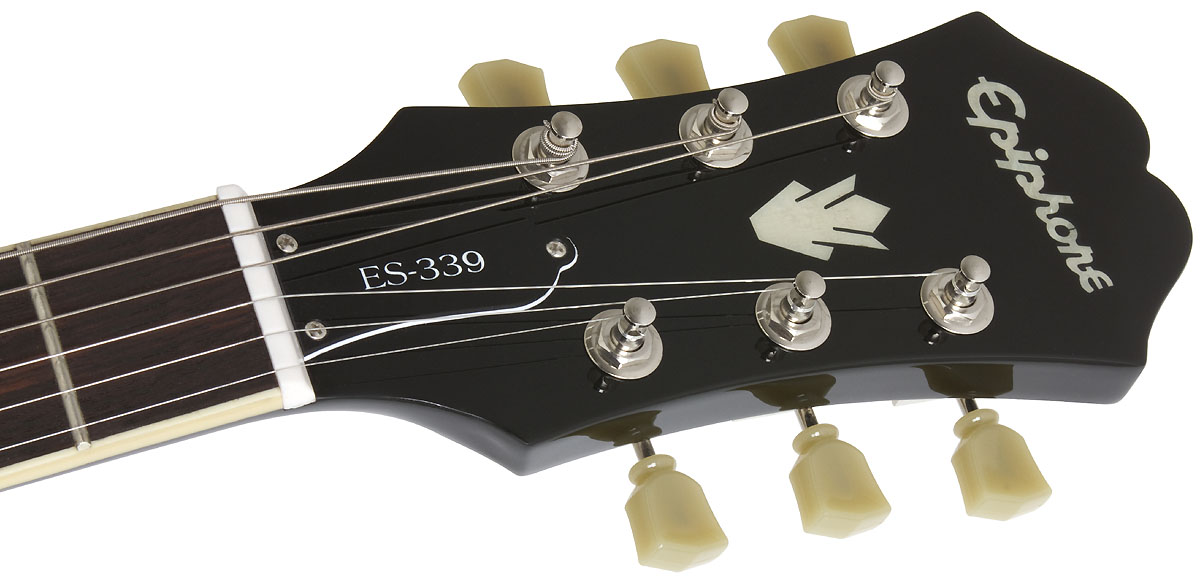 Epiphone Es-339 Pro Ch - Ebony - Semi hollow elektriche gitaar - Variation 4