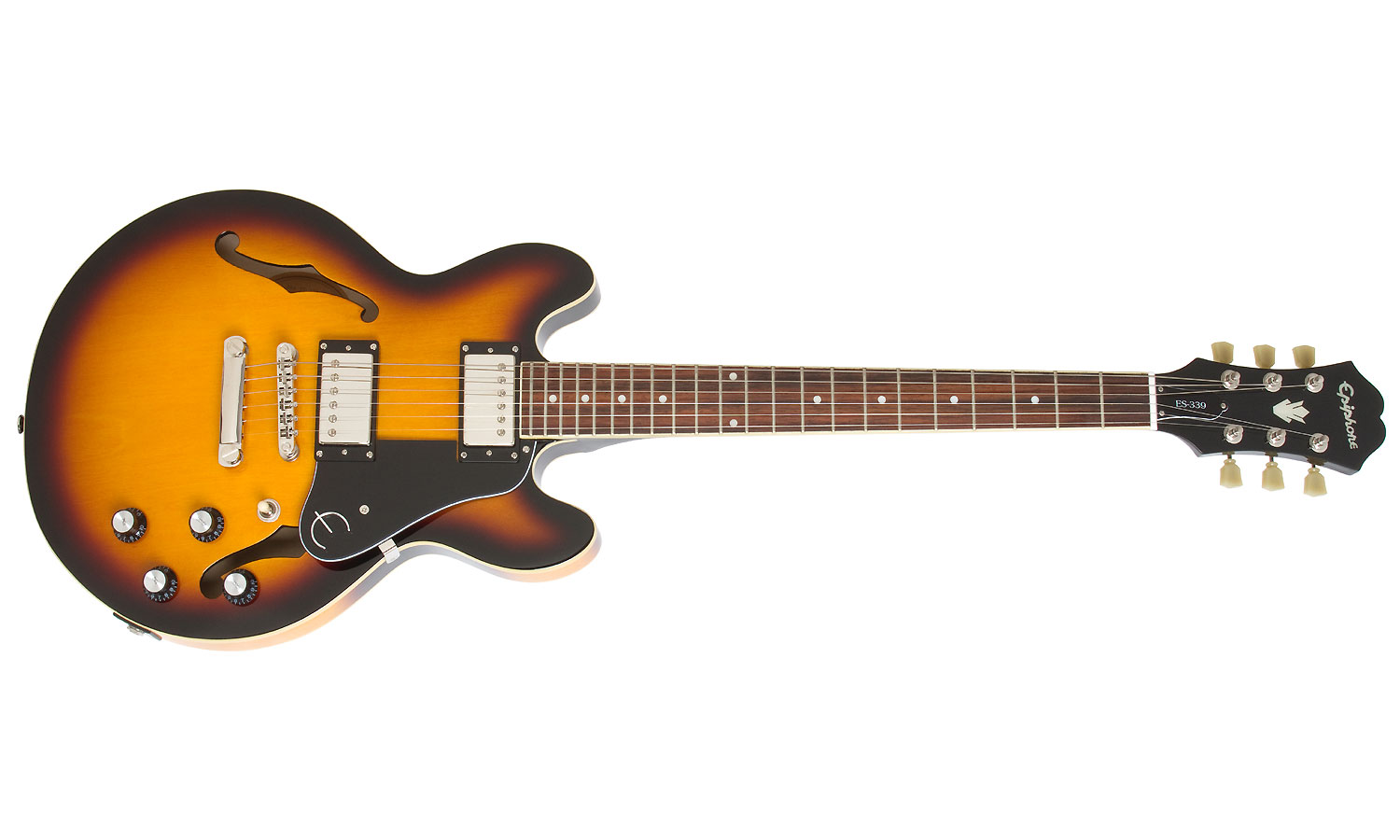 Epiphone Es-339 Pro Ch - Vintage Sunburst - Semi hollow elektriche gitaar - Variation 1