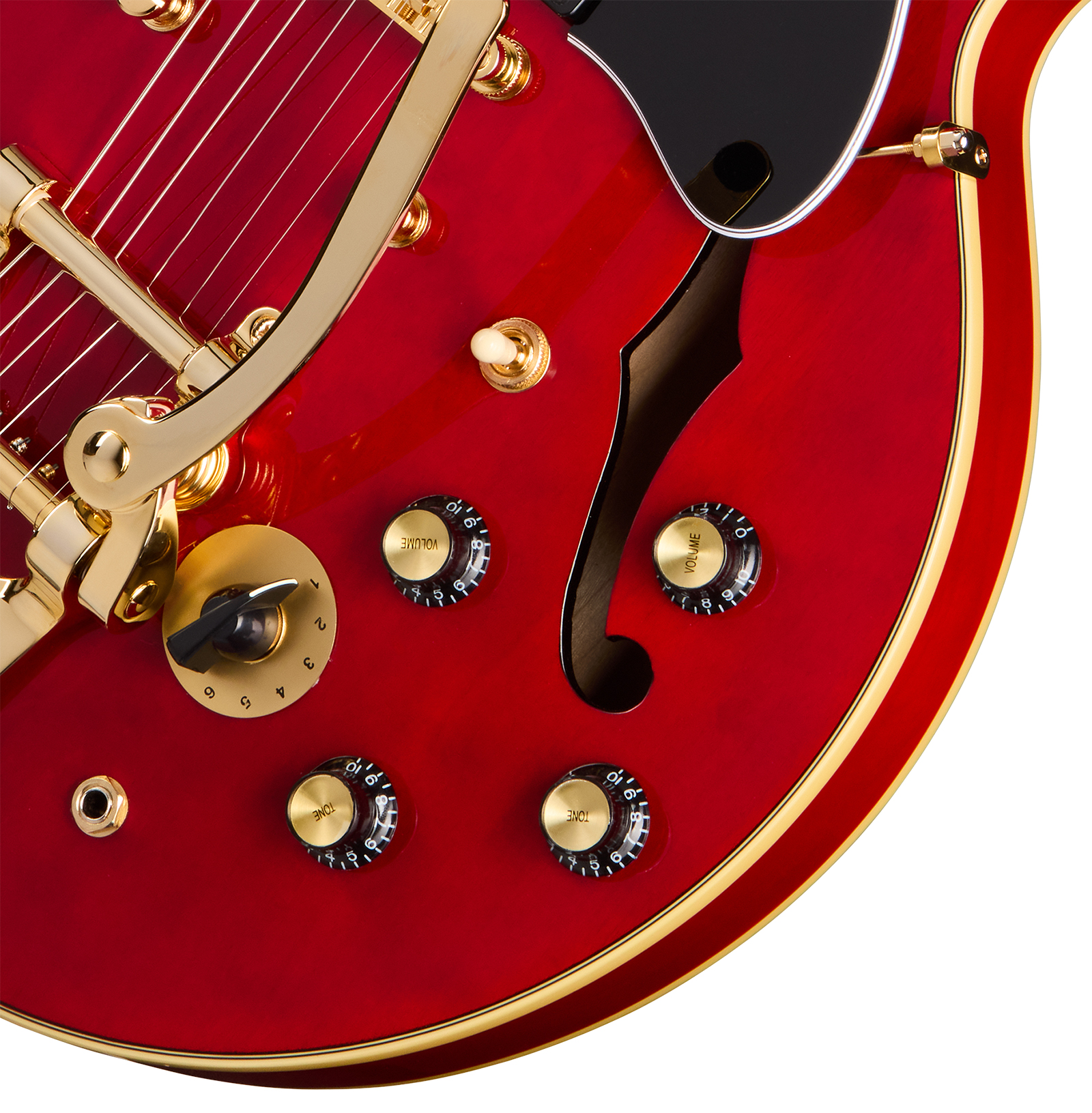 Epiphone Es345 Back To The Future Ltd 2h Trem Bigsby  Rw - Cherry Red - Semi hollow elektriche gitaar - Variation 3