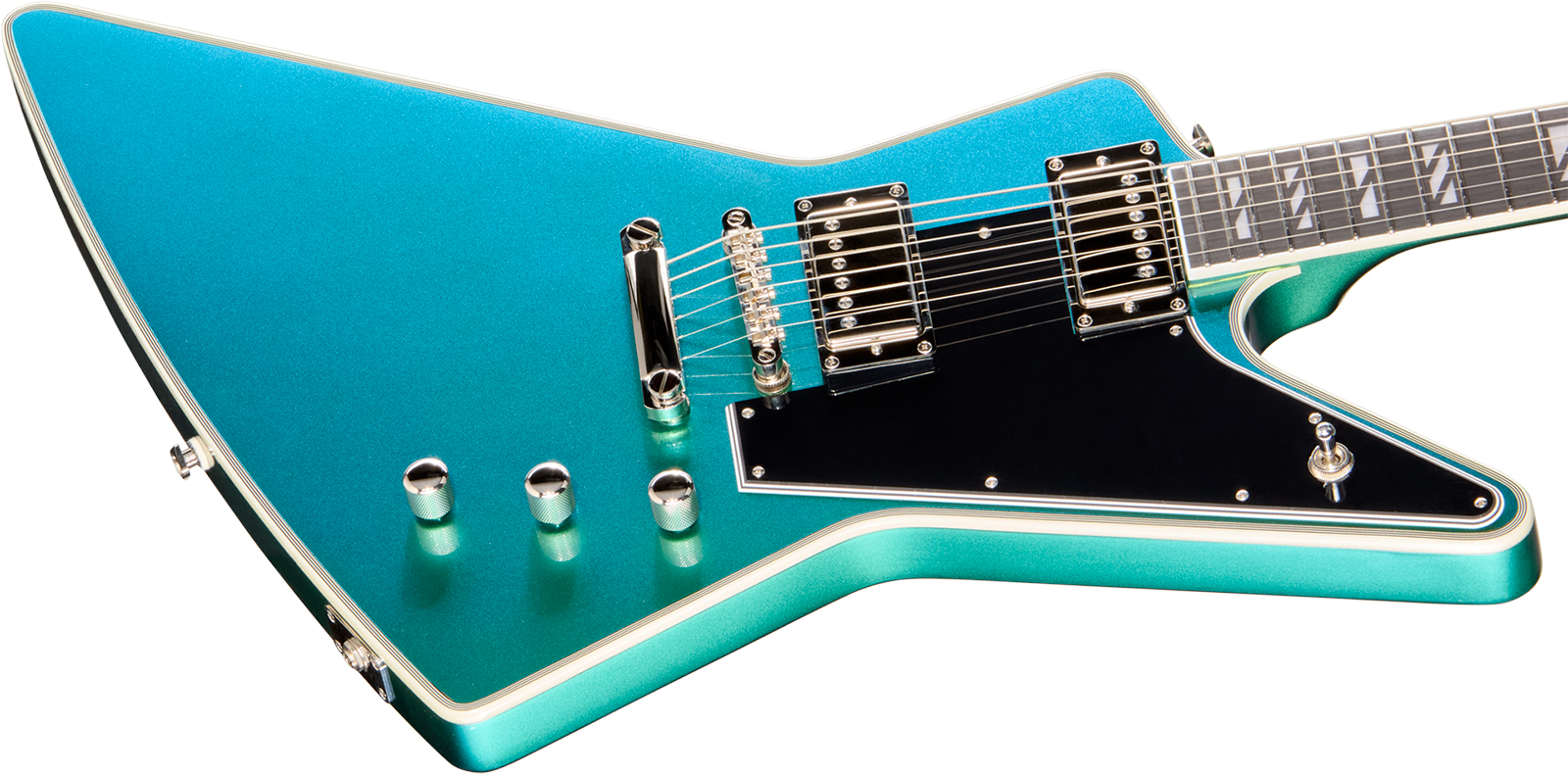 Epiphone Explorer Custom Futura Ibg 2h Ht Eb - Dragonfly Shift - Metal elektrische gitaar - Variation 2