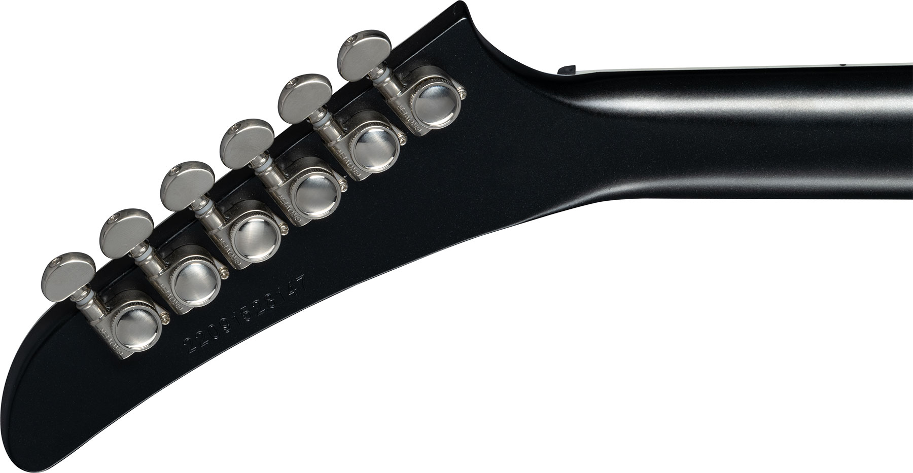 Epiphone Extura Prophecy Inspired By / Modern 2h Fishman Fluence  Ht Eb - Aged Jet Black Metallic - Metalen elektrische gitaar - Variation 9