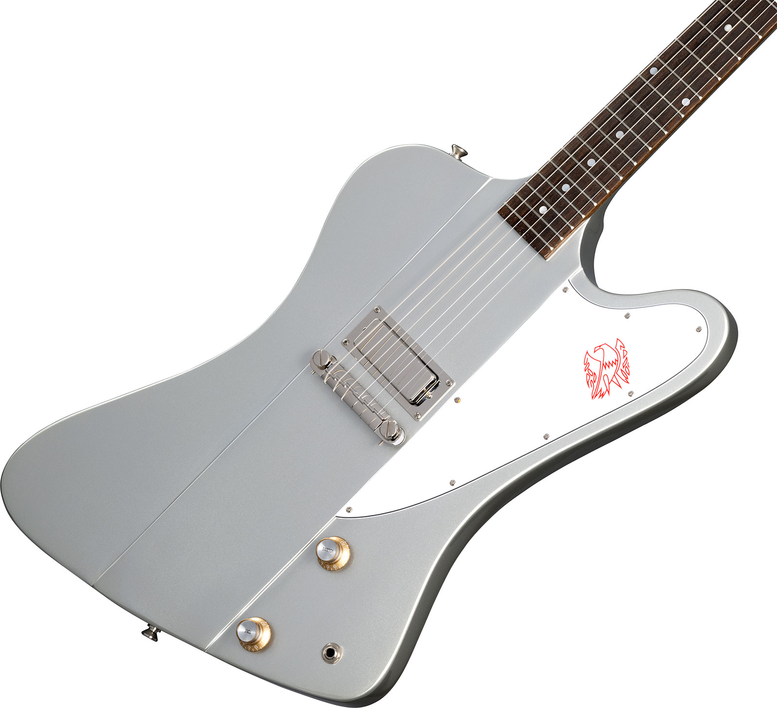 Epiphone Firebird I 1963 Inspired By Gibson Custom 1mh Ht Lau - Silver Mist - Retro-rock elektrische gitaar - Variation 3