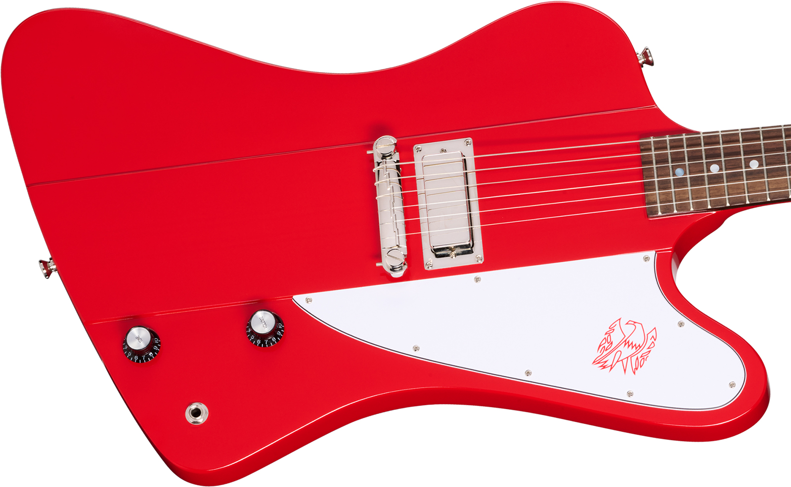 Epiphone Firebird I 1963 Reissue Ins.by.g.c 1mh Gibson Trem Rw - Cardinal Red - Retro-rock elektrische gitaar - Variation 2