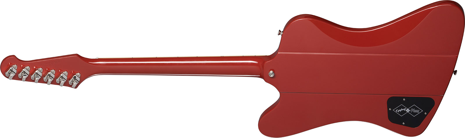 Epiphone Firebird V 1963 Maestro Vibrola Inspired By Gibson Custom 2mh Trem Lau - Ember Red - Retro-rock elektrische gitaar - Variation 1