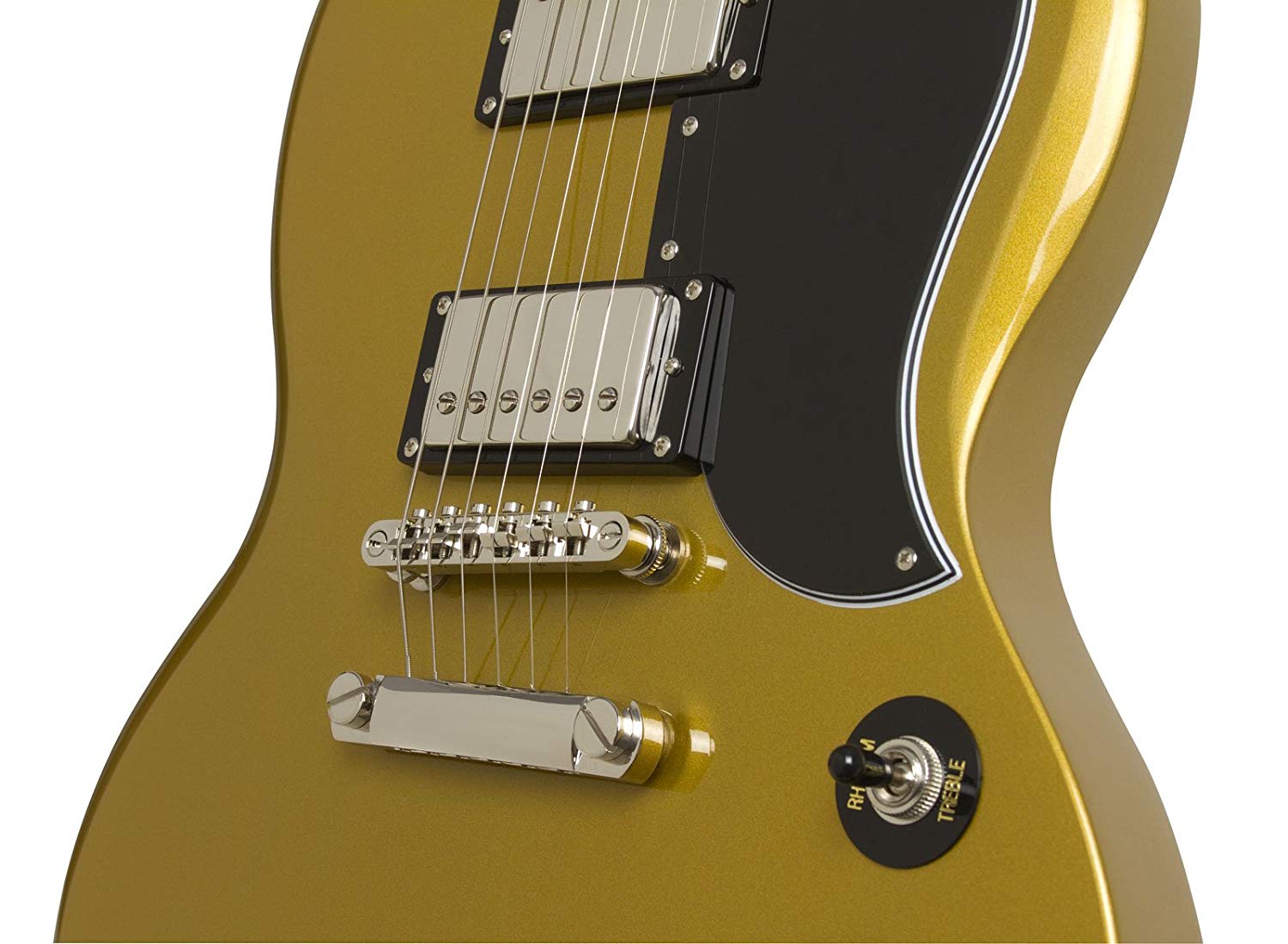 Epiphone G-400 Pro 1961 Ltd 2018 Hh Ht Pf - Metallic Gold - Guitarra eléctrica de doble corte. - Variation 3