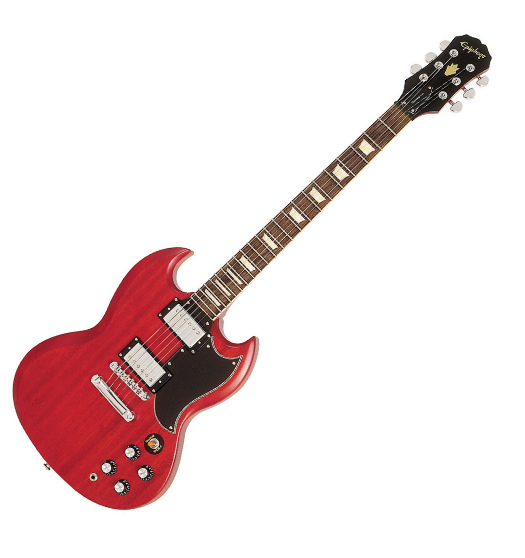 Epiphone G-400 Worn Ch - Worn Cherry - Guitarra eléctrica de doble corte. - Variation 3