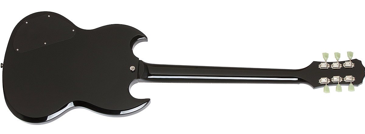 Epiphone G-400 Pro Hh Ht Pf - Ebony - Guitarra eléctrica de doble corte. - Variation 2