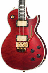 Enkel gesneden elektrische gitaar Epiphone Alex Lifeson Les Paul Axcess Custom - Ruby