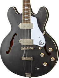 Semi hollow elektriche gitaar Epiphone Archtop Casino - Worn ebony