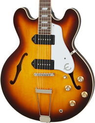 Semi hollow elektriche gitaar Epiphone Casino USA - Vintage sunburst