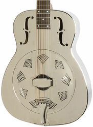 Dobro resonatorgitaar Epiphone Dobro Hound Dog M-14 Metalbody Round Neck - Nickel