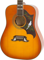 Folk gitaar Epiphone Dove Pro - Violin burst