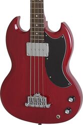 Solid body elektrische bas Epiphone EB-0 Bass - Cherry