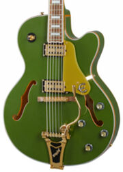 Hollow bodytock elektrische gitaar Epiphone Emperor Swingster - Forest green metallic