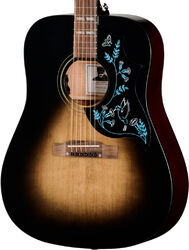 Folk gitaar Epiphone Eric Church Hummingbird Dark - Cobra Burst