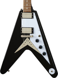 Metalen elektrische gitaar Epiphone Flying V - Ebony