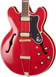Semi hollow elektriche gitaar Epiphone Masterbilt Gem Archer Sheraton - Cherry red