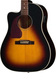 Folk gitaar Epiphone IBG J-45 Studio EC LH - Vintage sunburst