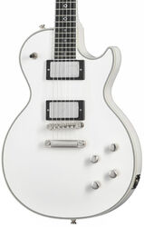 Enkel gesneden elektrische gitaar Epiphone Jerry Cantrell Les Paul Custom Prophecy - Bone white