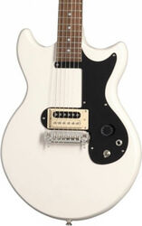 Enkel gesneden elektrische gitaar Epiphone Joan Jett Olympic Special - Aged classic white
