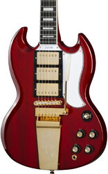 Kenmerkende elektrische gitaar Epiphone Joe Bonamassa 1963 SG Custom - Dark wine red