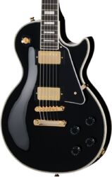 Enkel gesneden elektrische gitaar Epiphone Original Les Paul Custom - Ebony