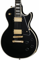 Enkel gesneden elektrische gitaar Epiphone Inspired By Gibson Les Paul Custom - ebony