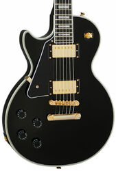 Linkshandige elektrische gitaar Epiphone Les Paul Custom LH - Ebony