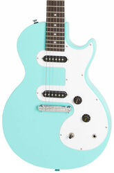 Enkel gesneden elektrische gitaar Epiphone Les Paul SL - Turquoise