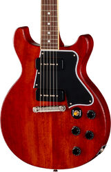 Double cut gitaar Epiphone IBC 1960 Les Paul Special Double Cut Reissue - cherry red
