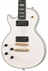 Linkshandige elektrische gitaar Epiphone Matt Heafy Les Paul Custom Origins 7-String LH - Bone white